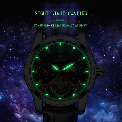 Automatic Tourbillon Mechanical Watch | High-end Luxury Fashion Hollow Business Casual Men'S Watch