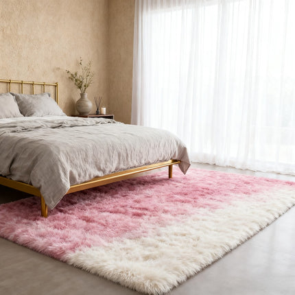 Nordic Tie-Dye Carpet - Soft Modern ////// Tie-Dye, Machine Washable Suitable for Bedroom,, Office