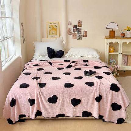 Thick Coral Fleece Blanket Office Nap Single