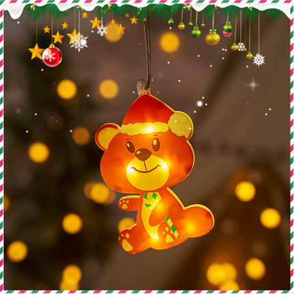 Holiday Decoration Arrangement Hanging Lights Christmas Tree