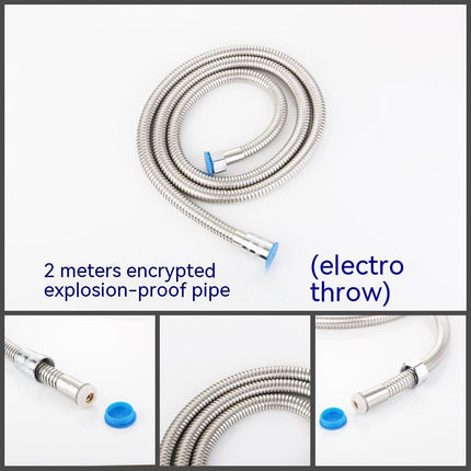 Wholesale Shower Hose 150cm Electroplating Stainless Steel Encryption Tube