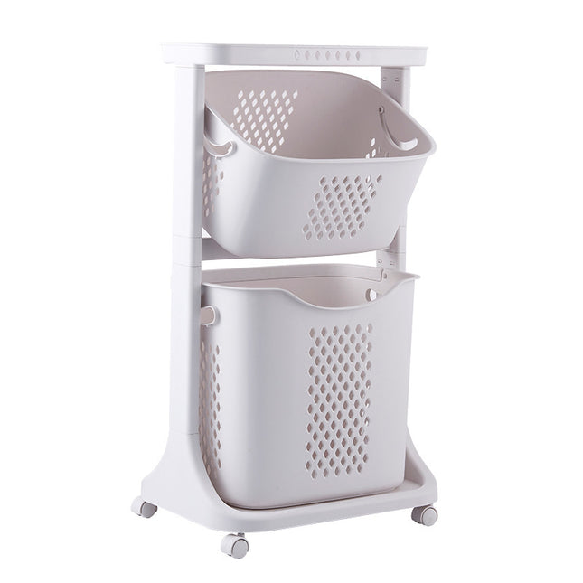 Multifunctional Laundry Basket Mobile Foldable Dirty Clothes Basket Storage Rack