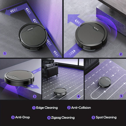Robot Vacuum Cleaner, 4000pa Max Power Suction, Scheduled Cleaning, Automatic Recharge