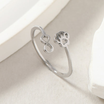Womens Adjustable Stylish Geometric Creative Ring