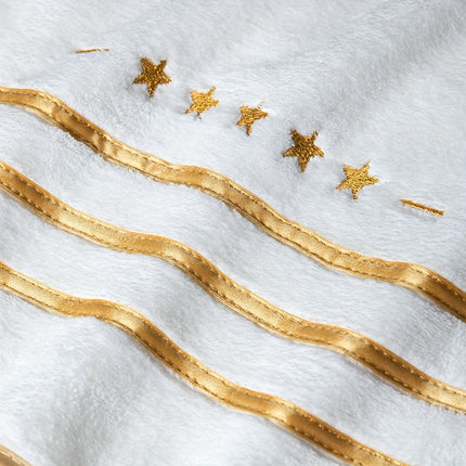 2pcs Luxury Star & Moon Design Soft Towel Set - Soft, Absorbent Polyester, Quick-Dry, Perfect