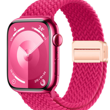 Magnetic Buckle Woven Loop Integrated Strap