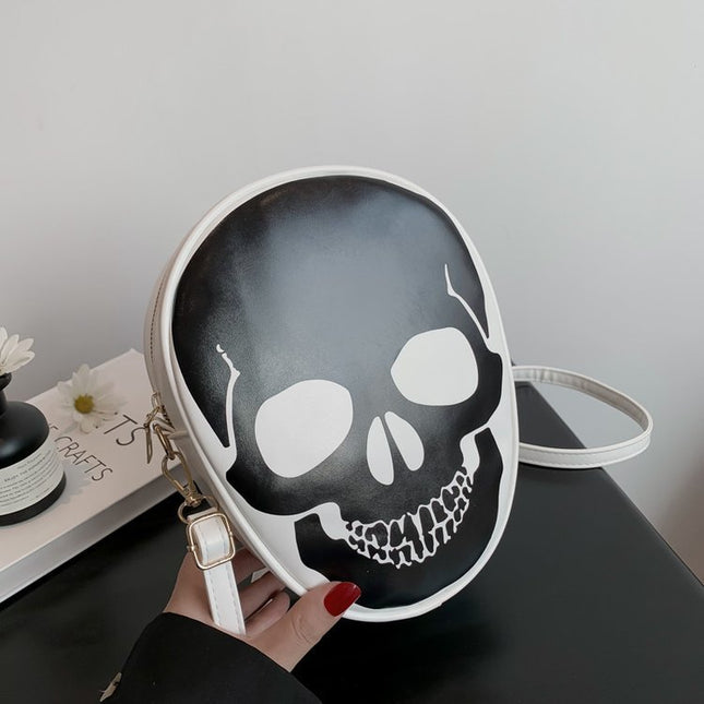 Halloween Skull Shoulder Bag Personality Funny Messenger Bag