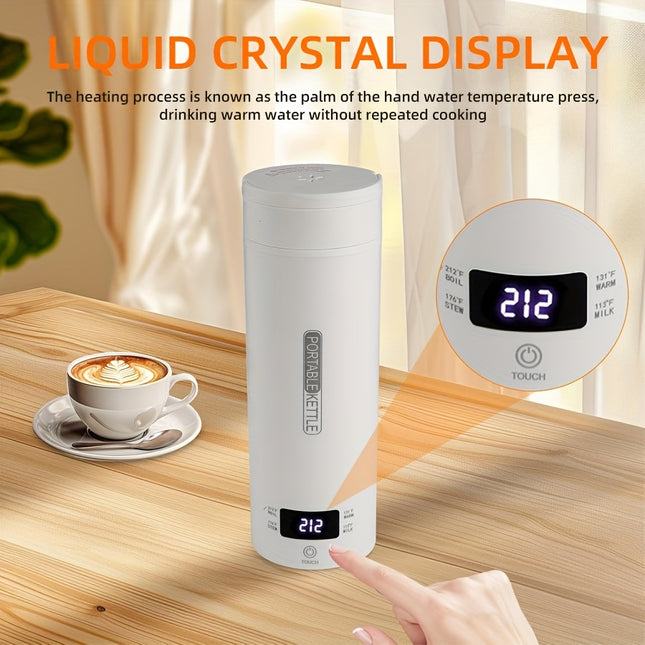 Multi-functional Electric Kettle, 500ml Fast Heating Electric Water Heater, Convenient Travel Camping Coffee Tea