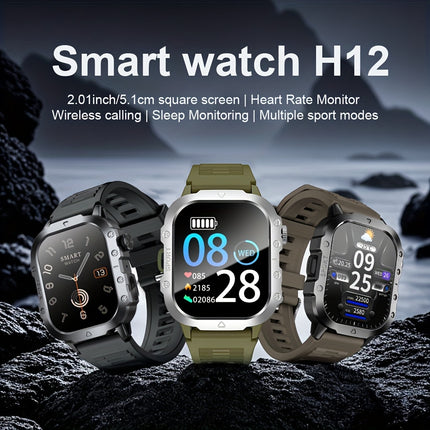 GWENLAND New Smart Watch for Men 5.11 cm Big Screen Display Wireless Make/Answer Call Watch,