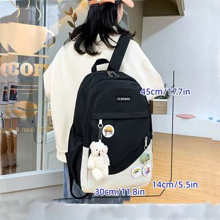 Bag for s Lightweight Versatile Junior High Student Large Capacity Backpack with Bear