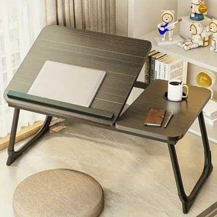 Laptop Desk, Sofa Table, Height Adjustable Home Desk, Tray Bed Table With Cup Holder