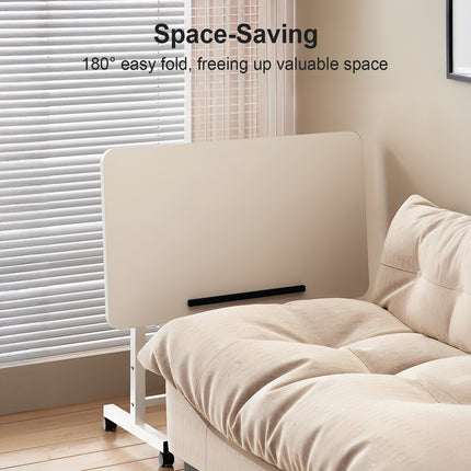 Ergonomic Height-Adjustable Dual-Panel computer Desk with Foldable & 0-90° Angle Adjustment