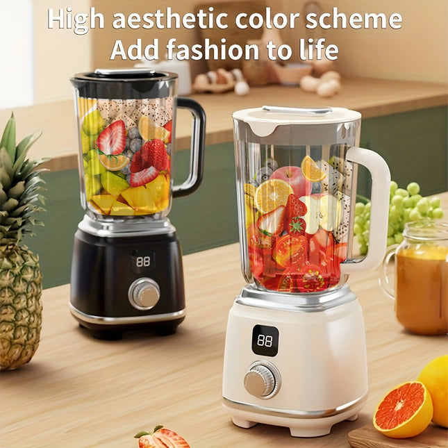 Fruit Juicer Machine with LED Display 304 Stainless Steel 10-Blade System, 2 Time Settings (40s/60s),