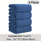 navy / 4 Piece Bath Towel