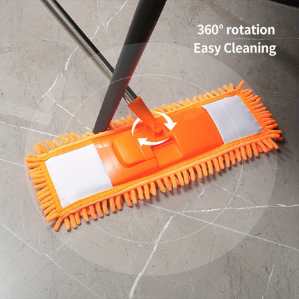 Wet and Dry Chenille Cleaning Flat Mop | Household Mop for Wooden Boards, Tile Floors, and Windows