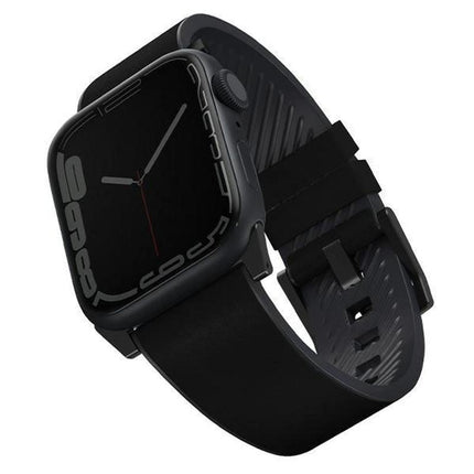 UNIQ Straden Apple Watch 42,44,45,49Mm - Leather Hybrid Strap Black,