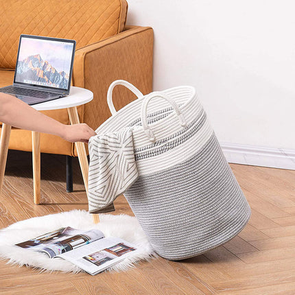 Cotton String Knitted Basket Storage Storage Basket