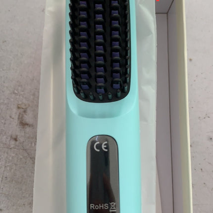 2 In 1 Straight Hair Comb Wireless Hair Straightener Brush Hair Fast Heating Portable Hot Curler USB Charging