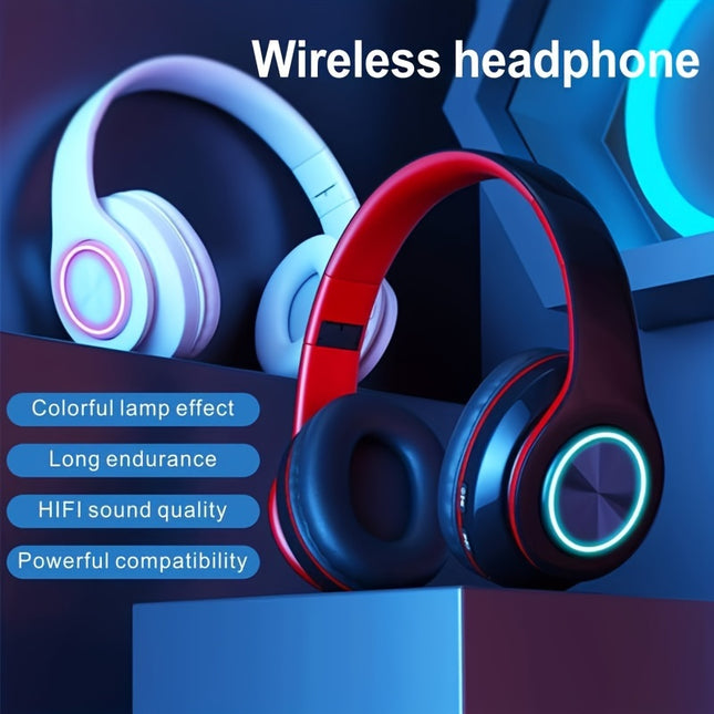 Wireless Comfortable In-Ear Foldable Luminous Headphones,