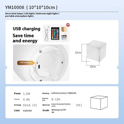 Popular 6cm Glowing Night Lights USB Charging