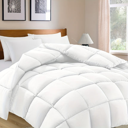 1pc WQSPRING for all-Season Quilt - Heavyweight Microfiber Bedspread, Lightweight & Warm