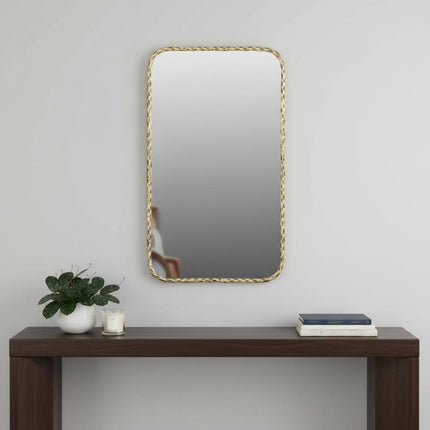 48" Brass Iron Framed Accent Mirror