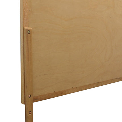 40" Natural Solid Wood Framed Mounted Accent Mirror