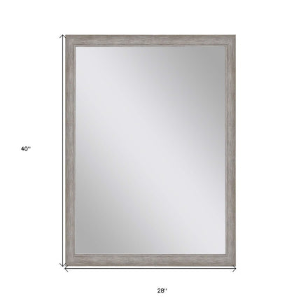 40" Silver Accent Mirror