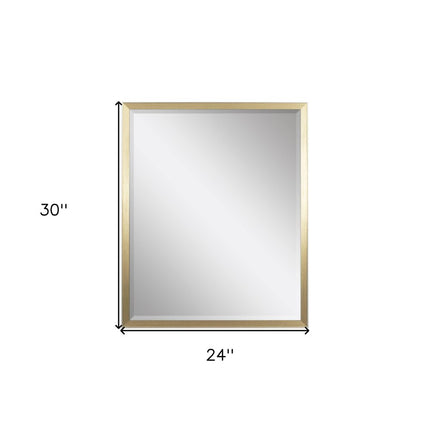 30" Gold Accent Mirror