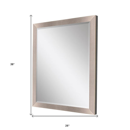 38" Silver Accent Mirror