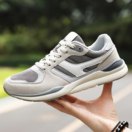 Men's Lightweight Running Shoes - Breathable Gym Sneakers with Cushioned MD/TPR Sole