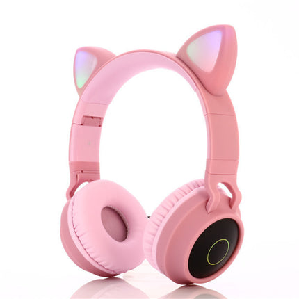 Cartoon Head-mounted Cat Ears Gaming Wireless Bluetooth Headset