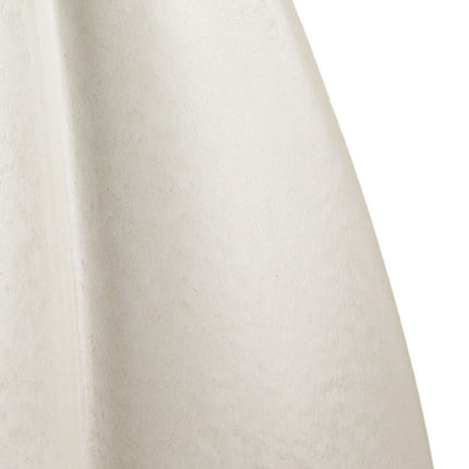 16" Off White And Tan Color Block Ceramic Table Vase