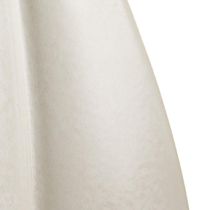 16" Off White And Tan Color Block Ceramic Table Vase