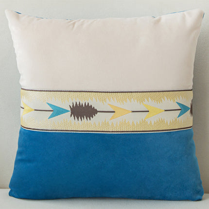 Solid Color Patchwork With Thickened Fabric Pillowcase Cover