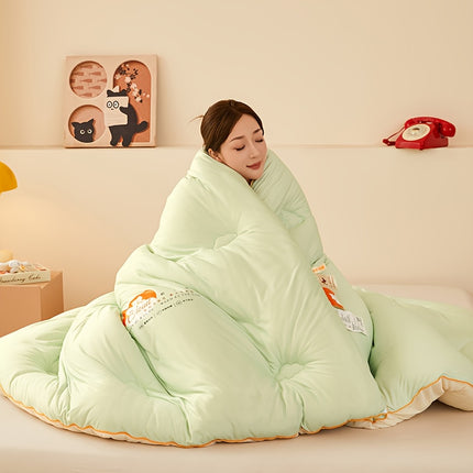 Autumn and Winter New Soft Fluffy Warm Thick Quilt, Cute Pattern, Autumn Winter Quilt Core,