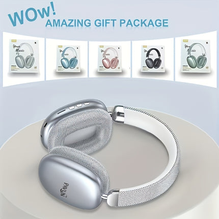 Wireless noise cancelling stereo headphones with built-in high-definition microphone, high fidelity