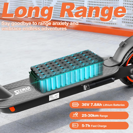 Seemar S3 Adult Electric Scooter, With A Range Of 25 Kilometers, An Ultra Light Electric Scooter