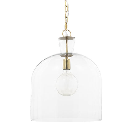 Clear Single Glass Dimmable Ceiling Light With Clear Shades