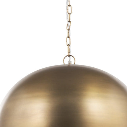 Gold Single Metal Dimmable Ceiling Light With Gold