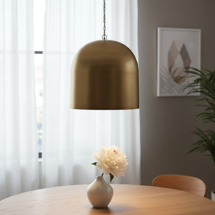 Gold Single Metal Dimmable Ceiling Light With Gold