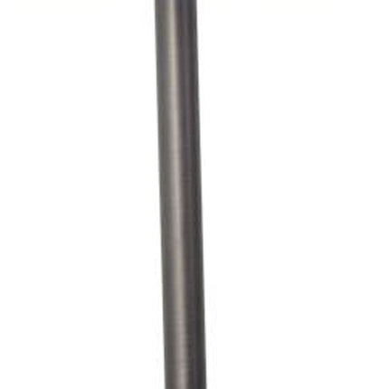 25" Gray Round Bedside Lamp With Drum Shade