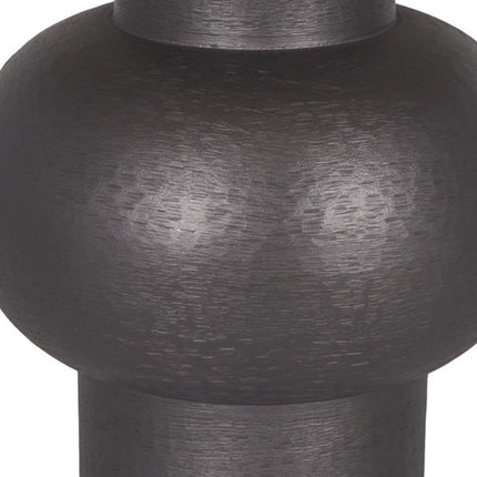 26" Black Round Bedside Lamp With Empire Shade
