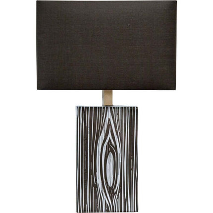 17" Black Metal and Fabric Corner Wall Light