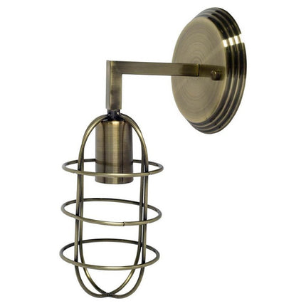 14" Bronze Metal Corner Wall Light