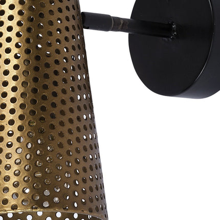 10" Gold Metal Corner Wall Light