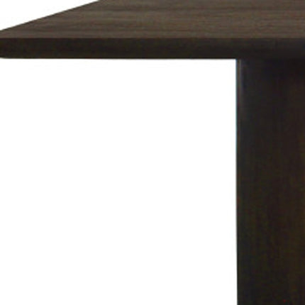 96" Dark Brown Solid Wood Double Pedestal Base Dining Table