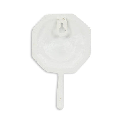 4" Cream And Pearl Cast Iron Seashell Wall Hook