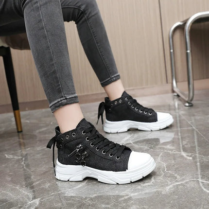 New Canvas High-top Women Shoes