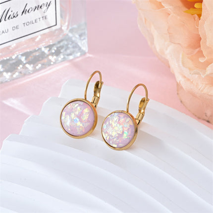 New Sequin Rhinestone Earrings Fashion Stainless Steel Jewelry For Women